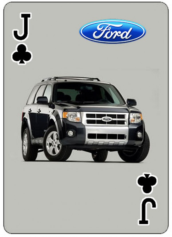 福特汽车广告扑克牌